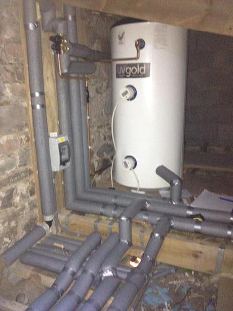 Unvented cylinder installed in Silverton